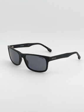CARRERA 299/S 0003 M9 Sunglasses Black Rectangle Frame, Grey Polarized Lenses